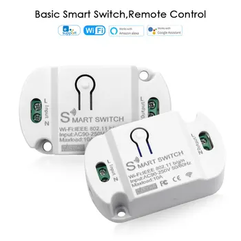 2000 W интелигентен превключвател модул за автоматизация на дома, Поддръжка на Алекса Echo Google Wifi Директна връзка Sasha Smart Life Ewelink APP Control