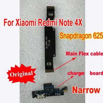 Оригинален USB Докинг конектор Порт за Зареждане на дънната Платка Гъвкав Кабел на Зарядно Устройство За Xiaomi Redmi Note 4X Note 4 Global Snapdragon 625