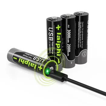 SHSEJA 3000mWh 1,5 AA Литиева Акумулаторна USB Батерия AA от 1,5 Литиево-йонна Батерия За дистанционно управление, Безжична мишка aaa батерия
