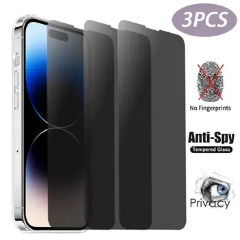 Защитно Фолио за Екран за Поверителност За iPhone 14 13 12 11 15 Pro Max 13 12 Mini Anti Spy Закалено Стъкло За iPhone XS Max XR 8 14 15 Plus