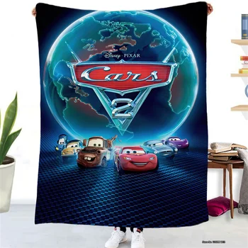 Одеяло с шарките на серия автомобили Детска детска 3D дигитален печат фланела от овче руно Климатик Разтегателен Удобно меко одеяло