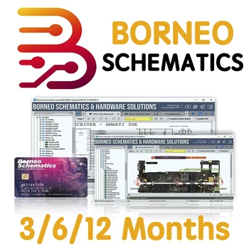 Растерни изображения печатни платки Borneo Schematics за iPhone, Samsung, Huawei Android, схема, хардуерно решение за печатни платки
