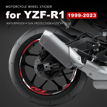 Етикети към Колелата на мотоциклета YZF R1 2003 Водоустойчив Стикер на Джанти за Yamaha YZF R1 2004 2005 2006 2007 2008 2009 2022 1999-2023 Ленти