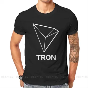 Криптовалюта Crypto Миньор TRON TRX Тениска Реколта Тийнейджърката Homme Висококачествена Тениска Свободна Мъжки Дрехи С Кръгло Деколте