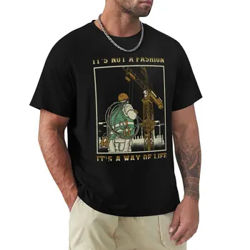 Тениска оператор башенного кран, тениска блонди, тениска с графичен дизайн, мъжки ризи
