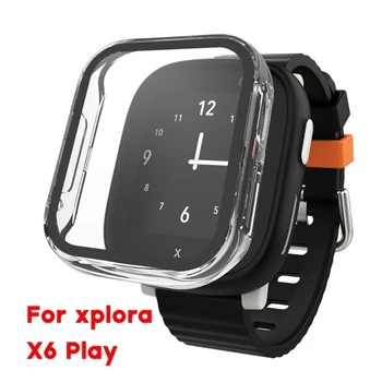 Защитен калъф за smart часа Xplora X6 Play с водоустойчив защитен корпус, едно парче корпус, стъклена филм, аксесоари