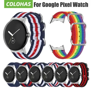 Найлонов ремък за Google Pixel Watch Спортен каишка за Pixel Watch Smartwatch гривна взаимозаменяеми каишка за часовник аксесоари