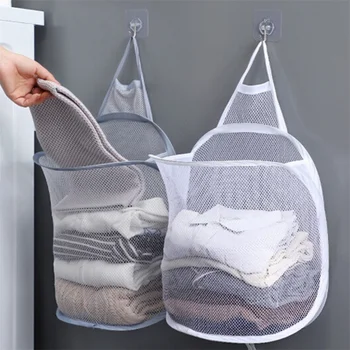 Кош за мръсни дрехи, сгъваема кошница за съхранение на бельо, кофа, чанта за окачване на дрехи в банята, домакински стенни окото чанта за съхранение