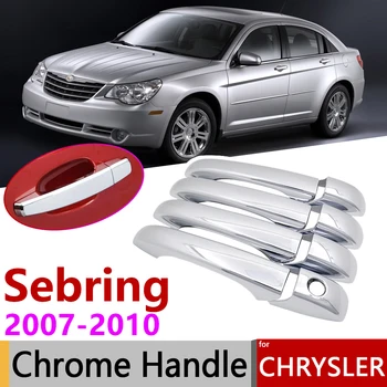 за Chrysler Sebring MK3 2007 ~ 2010 Луксозни хромирани външни дръжки, аксесоари за автомобили, стикери, комплект гарнитури 2008 2009