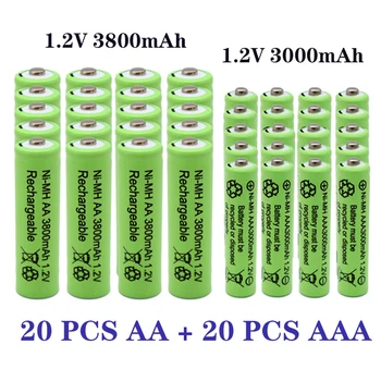 1.2 AA 3800 mah NI-MH акумулаторни батерии + 1.2 AAA 3000 mah акумулаторна батерия NI-MH батерия