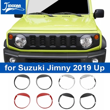 JIDIXIAN Абсорбатори за лампи на Предните фарове на автомобила, декоративна капачка лампи за Suzuki Jimny 2019 2020 2021 2022 2023 Up Аксесоари