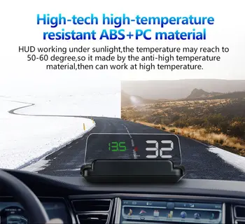 Главоболие, HUD дисплея Дисплей T900 GPS OBD OBD2 Централен Дисплей T900 Авто Проектор Цифров Скоростомер Скорост на Колата на сот