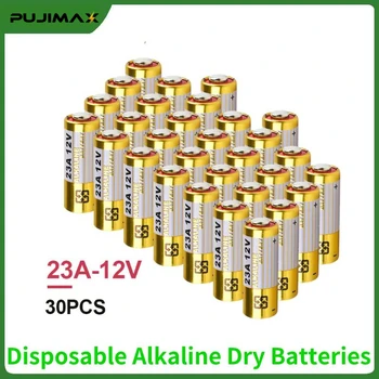 PUJIMAX 23A 30 бр. за Еднократна употреба Суха Батерия 12 v Алкална Батерия за Електрическа Четка за Зъби Защита От Изтичане на Антикорозионна По-Здрава