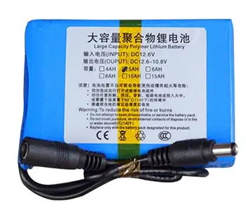 Безплатна доставка В 12 5000 ма 5Ah полимерно-литиева батерия Акумулаторна батерия за GPS led лампа контролна батерия