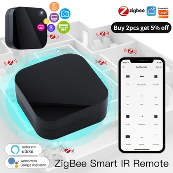 Умен инфрачервено дистанционно управление Zigbee, интелигентен дом, универсално дистанционно IR управление на Android 4.0/iOS 8.0 за Алекса Google Home