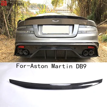 Украса от въглеродни влакна за задна броня и спойлер на капака на багажника на колата е подходящ за Aston Martin DB9