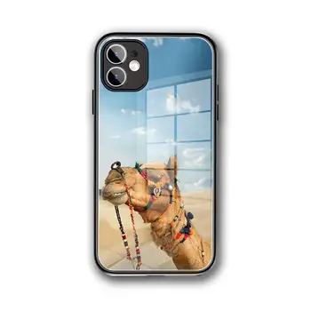 Калъф за телефон Animal camel От Закалено Стъкло За iPhone 12 Pro Max Mini 11 iphone Pro XR XS MAX 8 X 7 6S 6 Plus SE 2020 калъф за вашия телефон