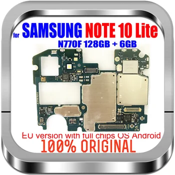 128 GB ROM 6 GB RAM Оригинал за Samsung Galaxy NOTE 10 LITE N770F версия ЕС дънна Платка отключена дънна платка логика платка