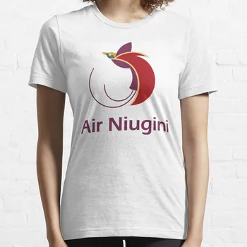 Тениска с логото на Air Niugini, топ за жени, стегнати ризи за жени, графични тениски за жени
