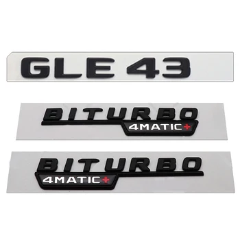 3D ABS Черната Икона на Задния Багажник на Кола, Букви, Стикер С Логото на GLE43, Емблемата на 4MATIC На Mercedes GLE 43 AMG W166 W167 C292, Аксесоари