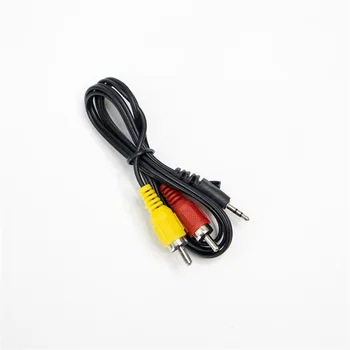 Разветвительный кабел 1.2 m Y 3,5 мм 2 В 1 Включете 2 RCA куплунга, а AUX аудио кабел MP3 MP4 стерео Жак адаптер за слушалки Слушалки