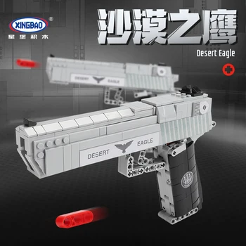 Xingbao 24004 Desert Eagle Gun WW2 Военен Пистолет Оръжие Градивен елемент на Модел Строителен Набор от 528 Броя за Подарък За Рожден Ден За Момчета