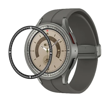 Защитна рамка за samsung galaxy watch 5 pro bezel с линия 45 мм, от неръждаема стомана Броня за galaxy watch 5pro bezel околовръстен капак