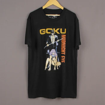 Тениска Goku Midnight Eye от японски аниме Wicked City Ninja Scroll, мъжка лятна памучен тениска