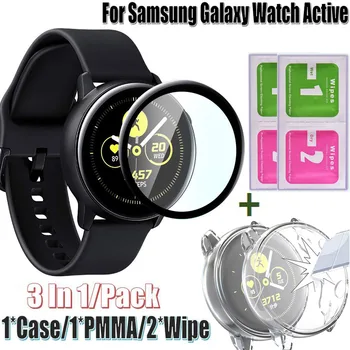 Защитни капаци за безеля часа Калъф за Samsung Galaxy Watch Active smart-гривна Рамка Филм PMMA за Samsung Active Cover