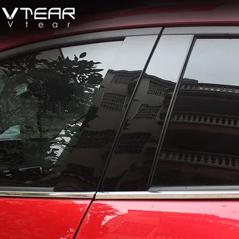 Vtear за Mazda 3 Axela 2014-2018 стикер на прозореца на колата BC колона довършителни огледално отразяващи панел външни аксесоари хетчбек, седан