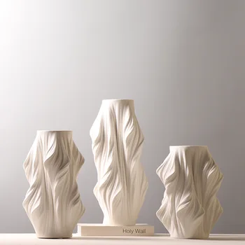 Керамична ваза Абстрактни линии Порцеланови Бижута, Ръчно изработени Аксесоари за Аранжирането на цветя Специални Вази Терариум