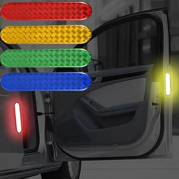 2 бр. Автомобили светоотражающая стикер, информира за срещата на етикети, Авто Външна отразяваща лента, Знак за безопасно шофиране, авто аксесоар