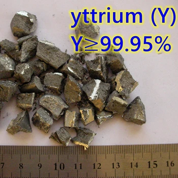 50 г краве иттрия Y Метален елемент на Простото вещество редкоземельный лантаноид