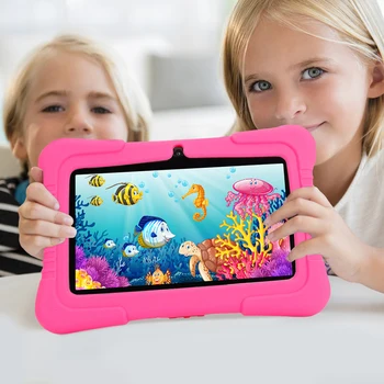 Модул за обучение Таблет 7 Инча Android-Таблет за Деца 1G RAM 16G ROM WiFi G-сензор устойчив на удари Калъф Образователна Играчка, Подарък за Децата