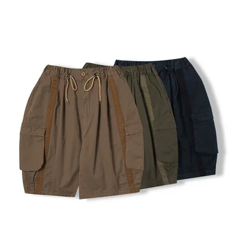 Свободни ежедневни панталони за момичета и момчета, мъжки и женски японски улични модерен мъжки къси панталони-карго Оверсайз